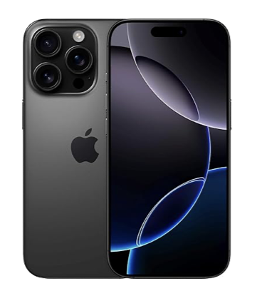 Apple iPhone 16 Pro Max, US Version, 256GB, Black Titanium - Unlocked (Renewed)