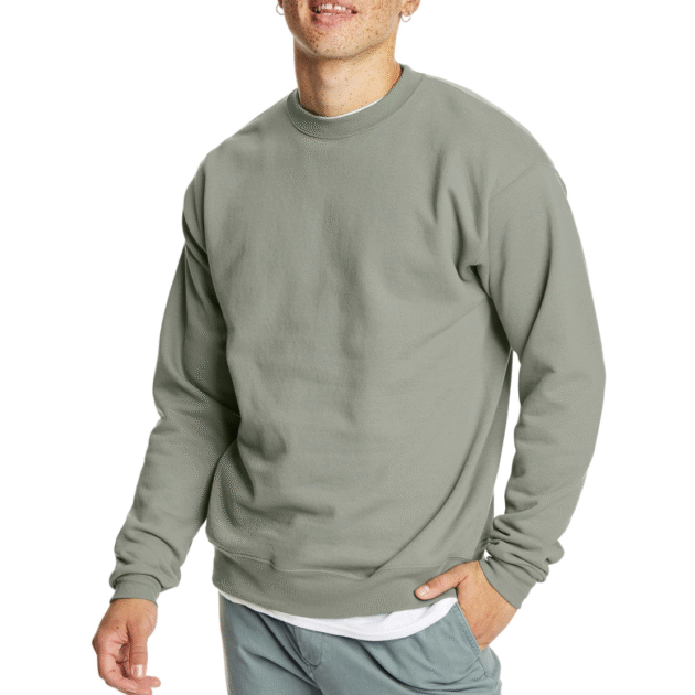 Hanes Men's EcoSmart Fleece, Pullover Crewneck Sweatshirt, 1 or 2 Pack