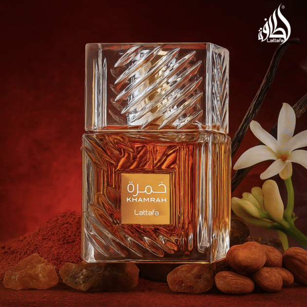 Lattafa Khamrah - Vanilla, Warm Spicy, Amber, Cinnamon - Eau de Parfum Long-Lasting Fragrance for Unisex, 3.40 Ounce / 100 ml