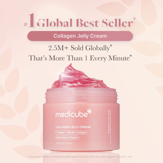medicube Collagen Jelly Cream- Niacinamide & Freeze-Dried Hydrolyzed Collagen-Boosts skin barrier hydration & gives 24h Glow & Firmer looking skin | No artificial color, Korean skincare (3.71 fl.oz.)