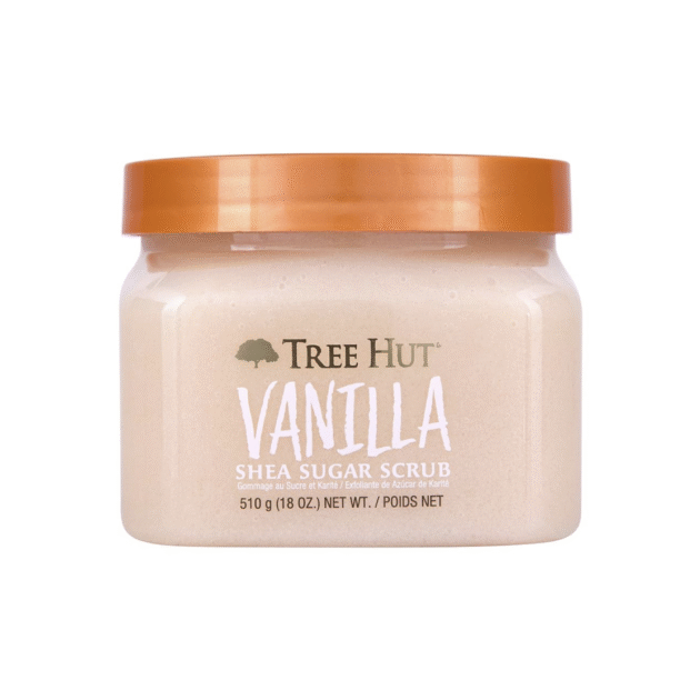 Tree Hut Shea Sugar Scrub, Exfoliating Body Scrub Removes Dead, Dry Skin for a Soft & Hydrated Feel, Nourishing Essential Body Care, 18 fl oz.